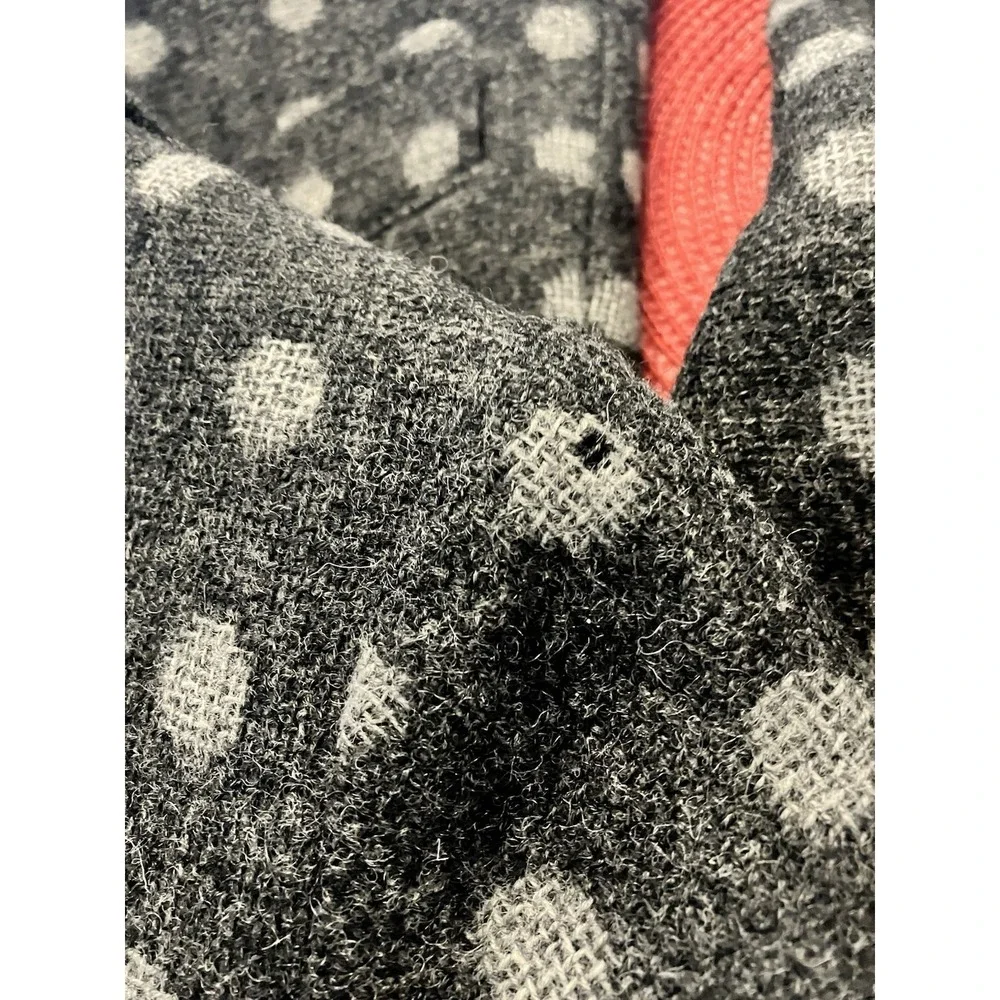 Boden Polka Dot Wool Blazer Gray Charcoal Jacket Sz 10 Preppy‎ Twee - Picture 10 of 10